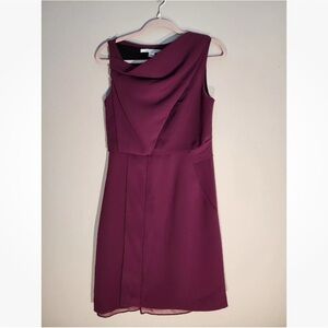 DVF Diane Von Furstenburg Rendezvous Purple Sleeveless Dress Sz 6